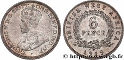 AFRIQUE OCCIDENTALE BRITANNIQUE 6 Pence Georges V 1919 Heaton