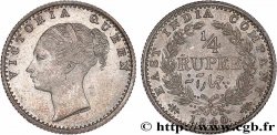 INDES BRITANNIQUES 1/4 Roupie East India Company Victoria 1840