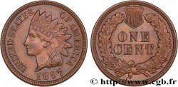 ÉTATS-UNIS D AMÉRIQUE 1 Cent tête d’indien, 3e type 1897 Philadelphie