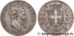 ITALY 5 Lire Victor Emmanuel II 1871 Milan
