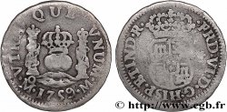 AMÉRIQUE ESPAGNOLE - MEXIQUE - FERDINAND VI 1/2 Real 1759 Mexico