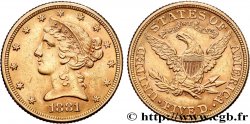 ÉTATS-UNIS D AMÉRIQUE 5 Dollars  Liberty  1881 Philadelphie