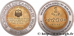 SUISSE - MONNAIES CANTONALES 1 Gilles Canton de Vaud 2003