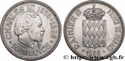 MONACO 10 Francs Charles III 1966 Paris