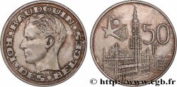 BELGIQUE 50 Francs Exposition Universelle de Bruxelles légende flamande 1958