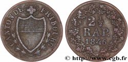 SUISSE - CANTON DE FRIBOURG 2 1/2 Rappen - Canton de Fribourg 1846