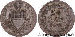 SUISSE - CANTON DE FRIBOURG 2 1/2 Rappen - Canton de Fribourg 1846