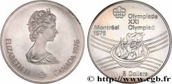 CANADA 5 Dollars Proof JO Montréal 1976 flamme olympique 1976