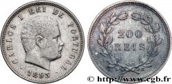 PORTUGAL - KINGDOM OF PORTUGAL - CARLOS I 200 Réis 1893