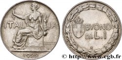 ITALIE 1 Lira (Buono da L.1) Italie assise 1922 Rome