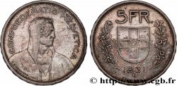 SVIZZERA 5 Francs Berger des alpes 1931 Berne