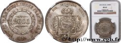 BRÉSIL - EMPIRE DU BRÉSIL - PIERRE II 2000 Reis 1855 