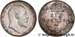 GREAT-BRITAIN - EDWARD VII 6 Pence  1905 