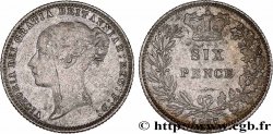 ROYAUME-UNI 6 Pence Victoria 1877 