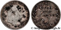 ROYAUME-UNI 3 Pence Édouard VII 1908