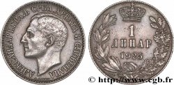 YUGOSLAVIA 1 Dinar Alexandre Ier 1925 Poissy