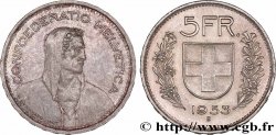 SUISSE 5 Francs Berger des Alpes 1953 Berne