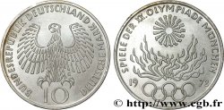 GERMANY 10 Mark Proof XXe J.O. Munich - Flamme olympique 1972 Karlsruhe