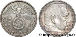 GERMANY 2 Reichsmark swastika 1937 Stuttgart