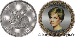 OUGANDA 1000 Shillings Proof Lady Diana 1997 