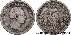 ITALY - KINGDOM OF SARDINIA 1 Lira Charles Félix 1830 Turin