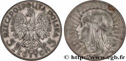 POLOGNE 5 Zlotych reine Jadwiga 1933 Varsovie