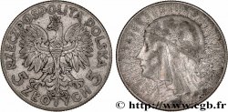 POLOGNE 5 Zlotych Reine Jadwiga 1934 Varsovie