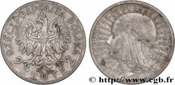 POLONIA 2 Zlote reine Jadwiga 1933 Varsovie MBC