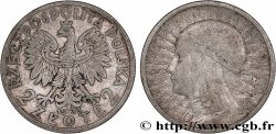POLONIA 2 Zlote reine Jadwiga 1933 Varsovie