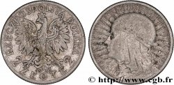 POLONIA 2 Zlote reine Jadwiga 1933 Varsovie