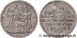 SWITZERLAND 5 Francs centenaire de la constitution suisse 1948 Berne