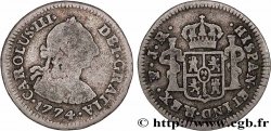 BOLIVIE 1/2 Real Charles III 1774 Potosi