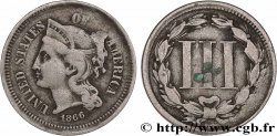 ÉTATS-UNIS D AMÉRIQUE 3 Cents 1866 Philadelphie