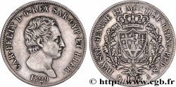 ITALIE - ROYAUME DE SARDAIGNE - CHARLES-FÉLIX 5 Lire 1829 Gênes