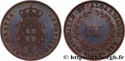 PORTUGAL - ROYAUME DU PORTUGAL - LOUIS Ier 3 (III) Réis  1868  SUP