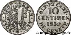SUISSE - RÉPUBLIQUE DE GENÈVE 10 Centimes 1839