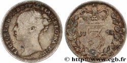 ROYAUME-UNI 3 Pence Victoria “Bun Head” 1874