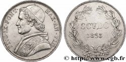 VATICAN - PIUS IX (Giovanni Maria Mastai Ferretti) 1 Scudo an VIII 1853 Rome