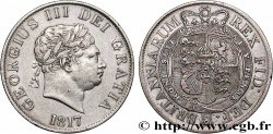 GRANDE-BRETAGNE - GEORGES III 1/2 Crown  1817 