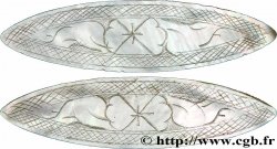 CHINA Jeton de jeux en nacre XIXe