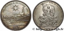 SUISSE 5 Francs, monnaie de Tir, Fribourg 1881  TTB
