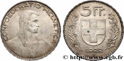 SUISSE 5 Francs Berger 1922 Berne