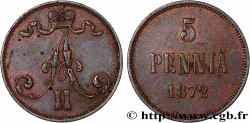 FINLANDE 5 Pennia Alexandre II 1872 