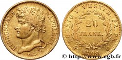 ALLEMAGNE - ROYAUME DE WESTPHALIE - JÉRÔME NAPOLÉON 20 Franken 1808 Cassel TTB