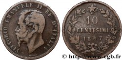 ITALIE 10 Centesimi Victor Emmanuel II 1867 Birmingham