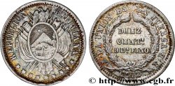 BOLIVIA 10 Centavos 1872 Potosi