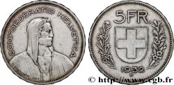 SCHWEIZ 5 Francs Berger des Alpes 1932 Berne