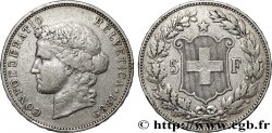 SUISSE 5 Francs Helvetia 1889 Berne