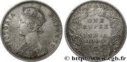 BRITISH INDIA 1 Rupee (Roupie) Victoria  1900 Calcutta