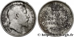INDES BRITANNIQUES 1 Rupee (Roupie) Edouard VII 1905 Calcutta